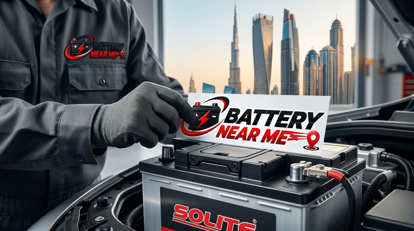 Solite Battery replacement by a Battery Near Me technician in Dubai